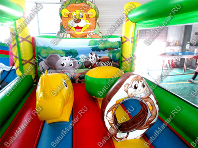 Коммерческий надувной батут "Львёнок" 4*3.5*3 м