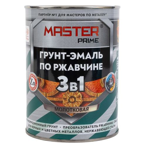 Грунт-эмаль по ржавчине черная MASTER PRIME 0,9 л