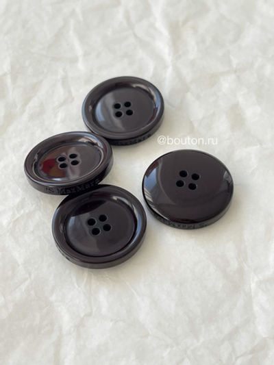 Пуговицы На Прокол МаксМ4 23 мм черные