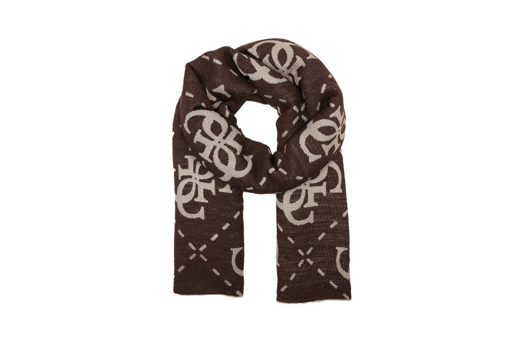 Двухсторонний шаль VIKKY 80X180 Guess - коричневый(AW9919 POL03)