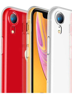 Чехол на iPhone XR / айфон, противоударный, с кольцом, подставкой, прозрачный