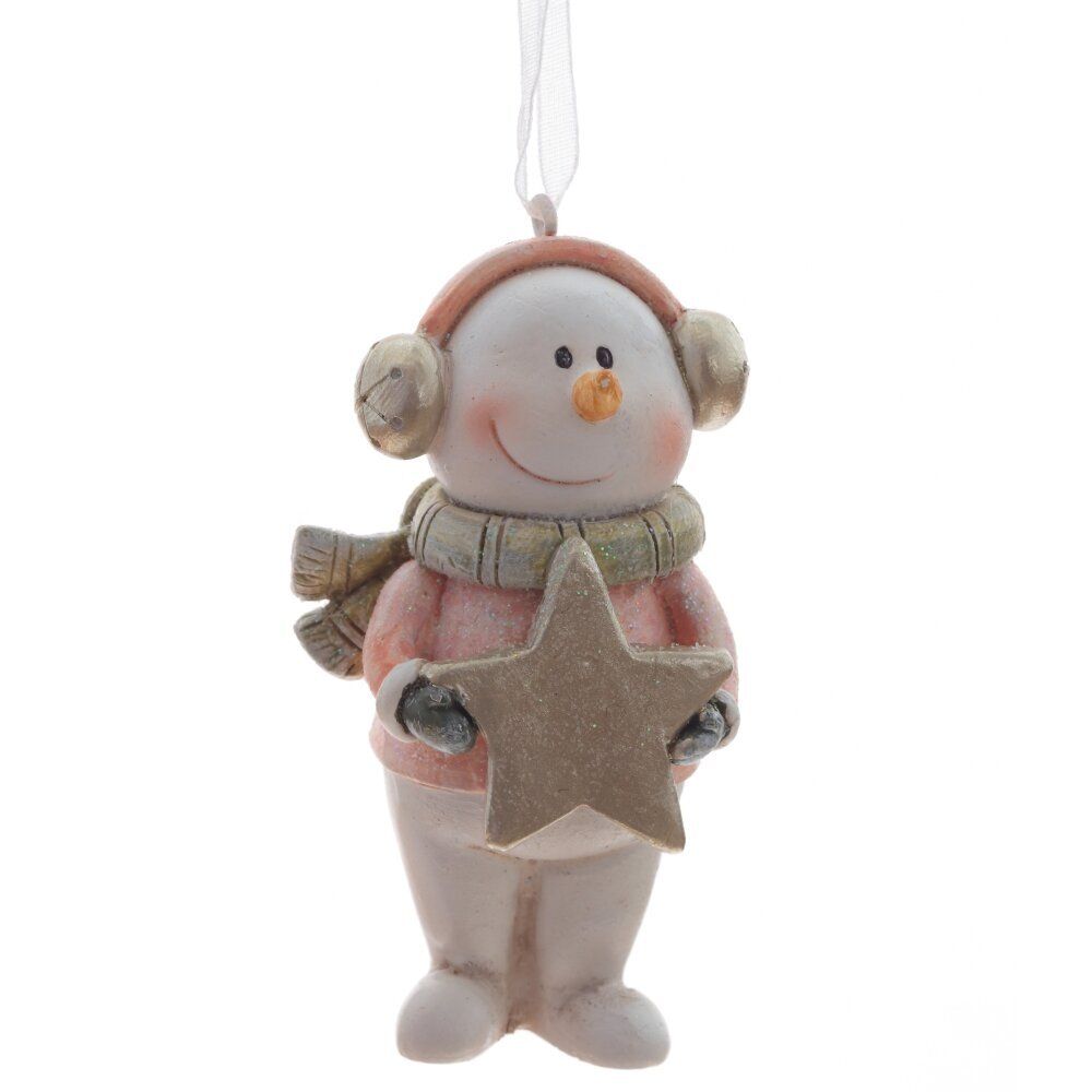 GAEM Изделие декоративное подвесное "Снеговики", L4 W3 H8 см, 3в.