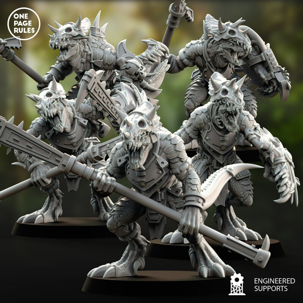 Grand Alliance Order Seraphon Saurus Warriors 1 шт. миниатюра для dnd, днд, pathfinder, фентези, Настольная игра, НРИ, Варгейм, РПГ