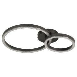 Светильник потолочный светодиодный ЭРА Модерн Bloom CLL-1-78W 3K-6K RC BK с ДУ черный