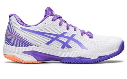 Женские Кроссовки теннисные Asics Solution Speed FF 2 Clay - white/amethyst