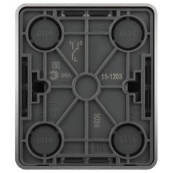 Переключатель ЭРА Эксперт 11-1203-03 10АХ-250В IP2 ОУ алюминий