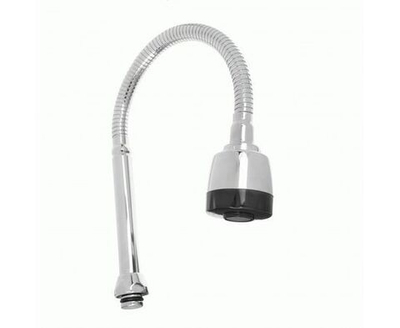 Гофрированный гибкий излив для смесителя для кухни, 2 режима работы 50см, нержавеющая сталь