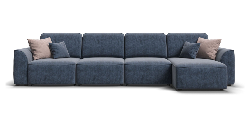 Угловой диван KING MODOOL MAX Велюр royal топаз