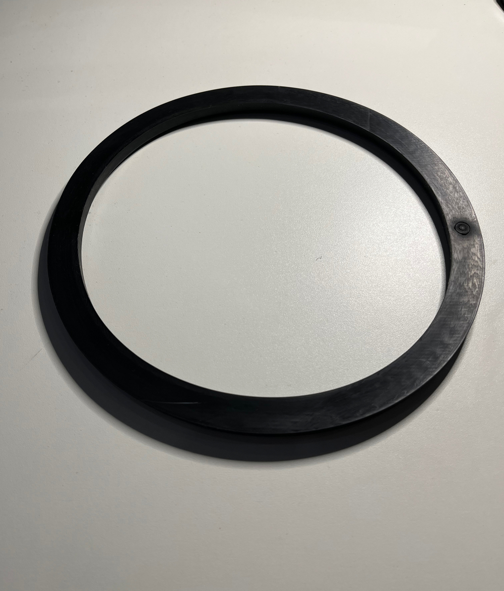 Прокладка для фляги 40 л резиновая. Уплотнительное кольцо 210х244х11 мм для крышки алюминиевого молочного бидона 40 литров