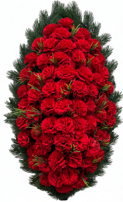 Венок ритуальный «Элитный №32» (125 см)