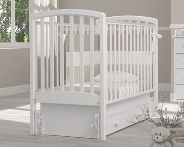 Детская кроватка с универсальным маятником Гандылян Дашенька Белая