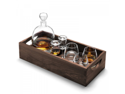 НАБОР ДЛЯ ВИСКИ с деревянным подносом Islay Whisky LSA (6 предметов.)
