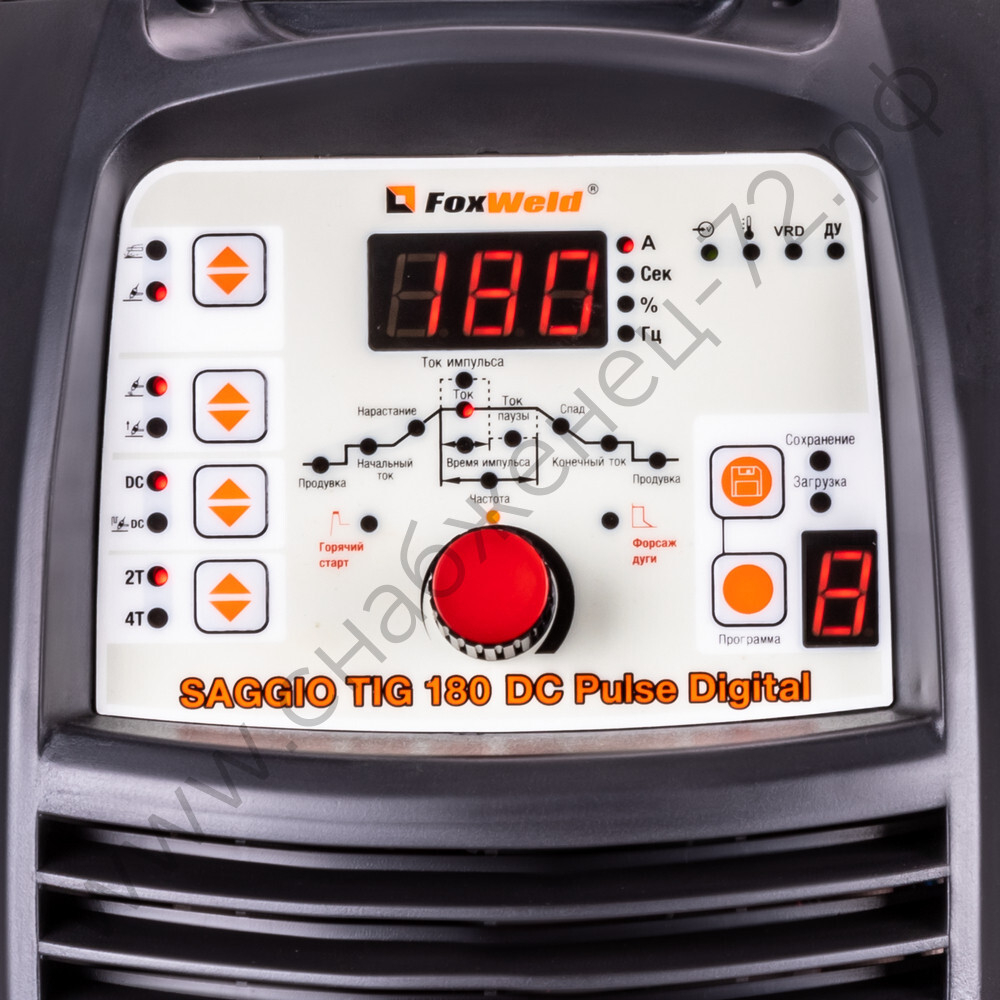 Аппарат аргонодуговой сварки SAGGIO TIG 180 DC Pulse Digital (пр-во FoxWeld/КНР)