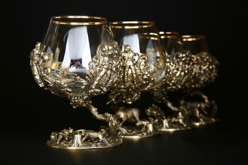 Набор бокалов «Охота Элит» 4 шт. в подарочном кейсе