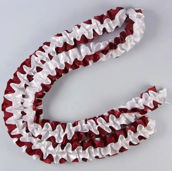 Лента на капот галочка атлас цвет: персик (ширина 19см) №548.224