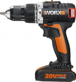 Дрель-шуруповерт аккумуляторная Worx WX373 ударная, бесщеточная