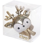 Елочная игрушка «Новогодний олененок» 7*11*10,5 см, золото