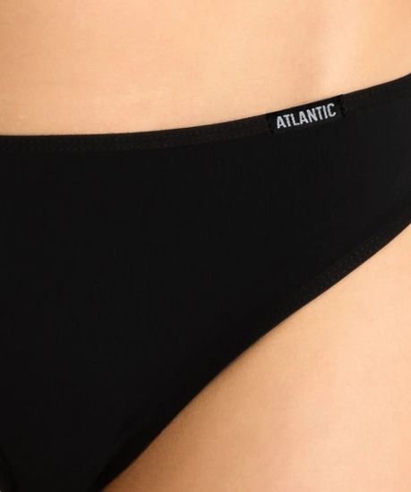 Женские трусы спорт (3шт) Atlantic 3BLP-580, черный
