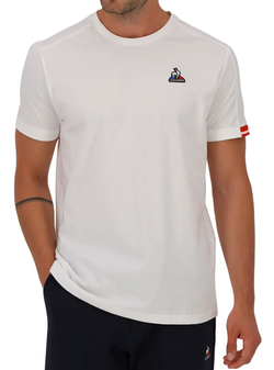 Мужская теннисная футболка Le Coq Heritage Tee No.1 FW22 - optical white