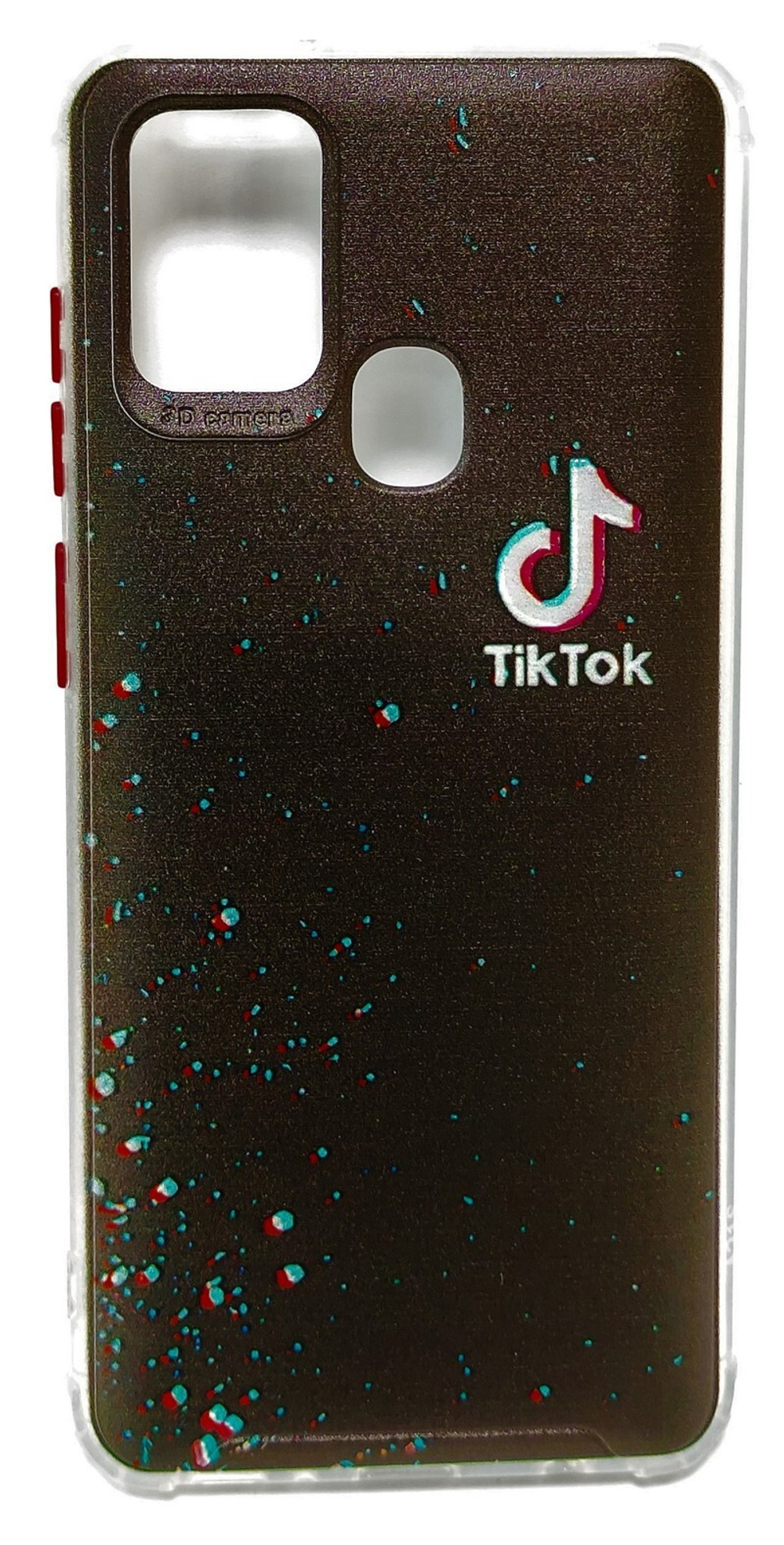 Чехол TPU на Samsung A21S Tik Tok (черный)