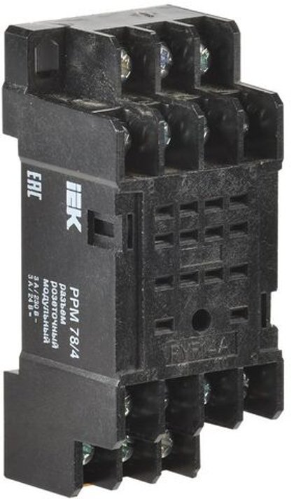 Разъем розеточный модульный РРМ78/4(PYF14A) для РЭК78/4(MY4) IEK