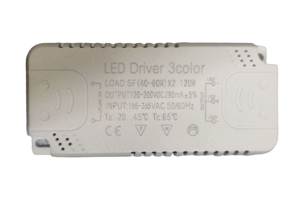 Блок питания для светильника (Led Driver: SF (40-60W)x2 120W 280mA)