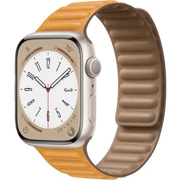 Apple Leather Link for Apple Watch 38|40|41mm S/M California Poppy (Эшшольция калифорнийская) MY9D2ZM/A