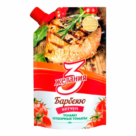 Кетчуп 3 желания Барбекю 450 гр