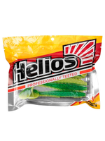 Виброхвост Helios Shaggy 5,12"/13 см Black & White 5шт. (HS-18-023)