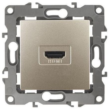 Розетка 12-3114-04 HDMI шампань ЭРА Б0027484