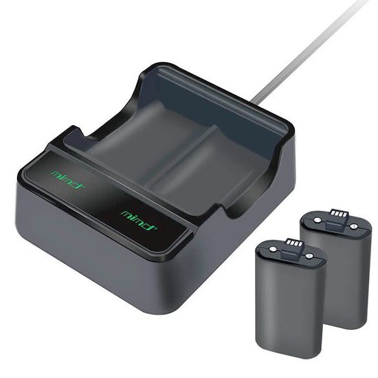 XBox Series X/S Зарядная станция для аккумуляторов джойстика+Аккумулятор (2шт)  (MIMD SND-460) Black