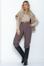 Брюки Джиллиан (коричнево-бордовые) Б12118 LT Collection