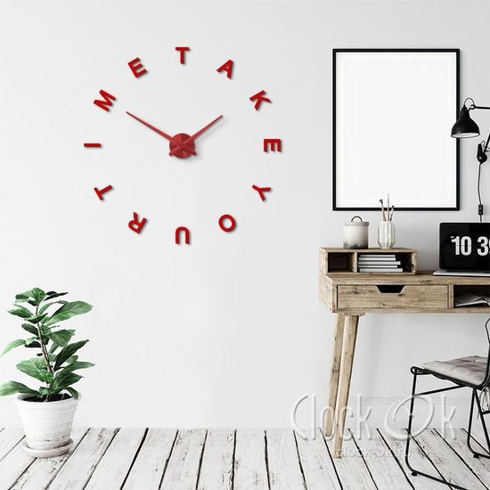 Настенные 3D часы Take your time