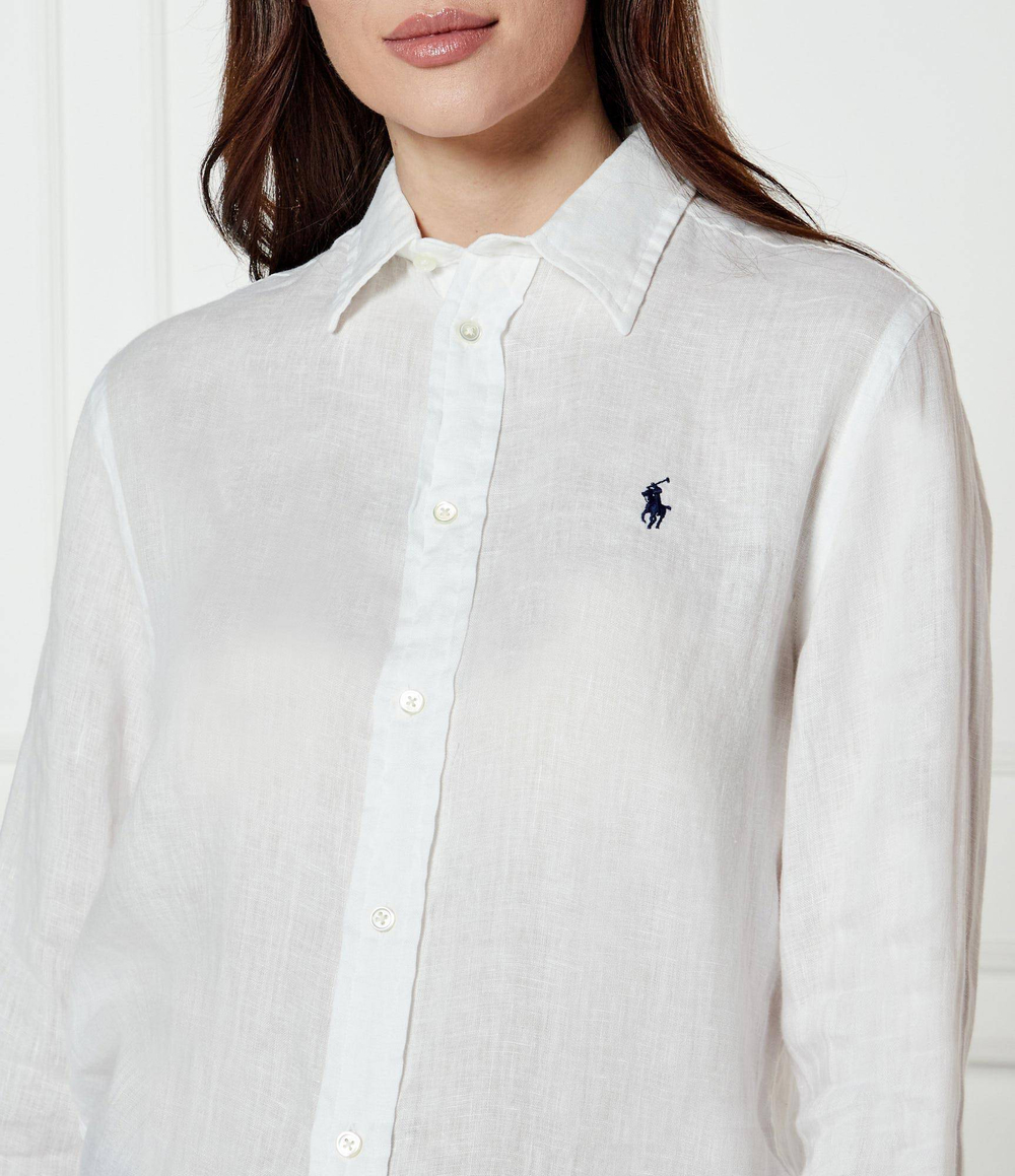 Льняная рубашка POLO RALPH LAUREN - белый(211970730)