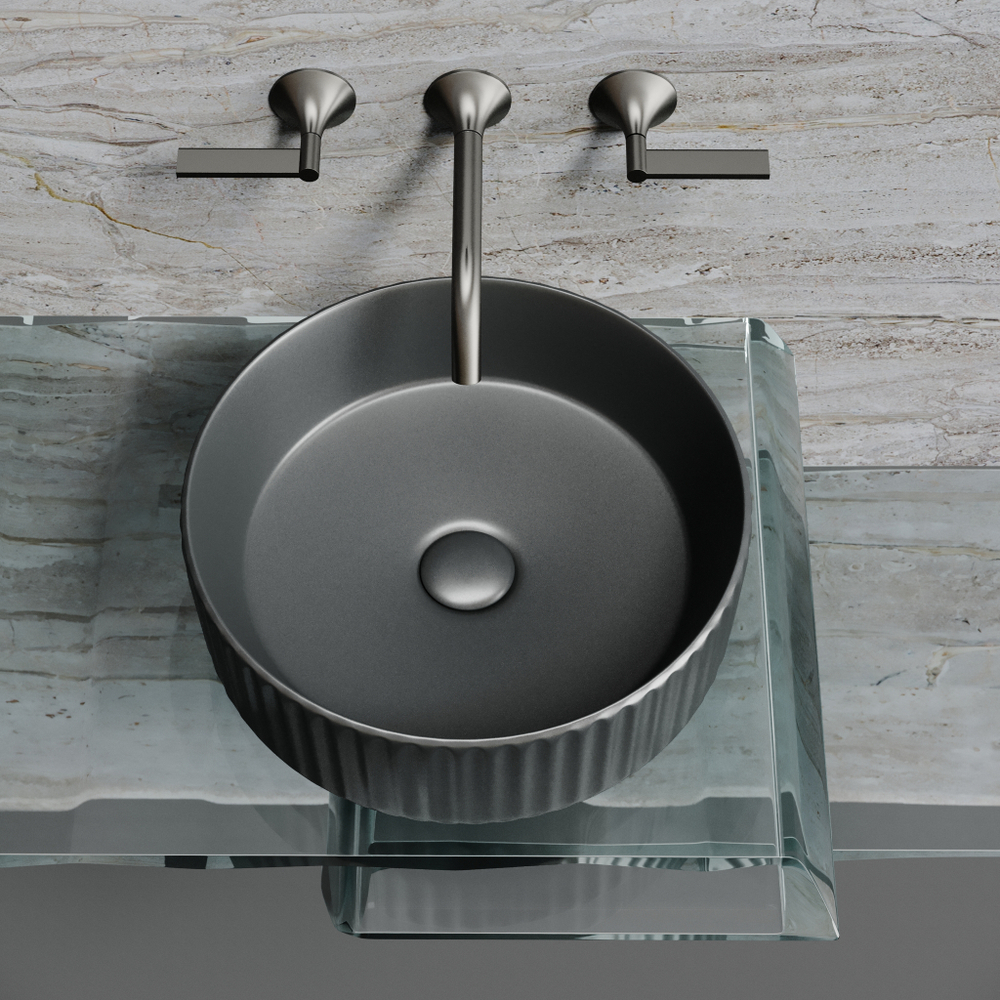 Рукомойник Ceramica Nova Element 36, см CN6057MDH темный антрацит матовый