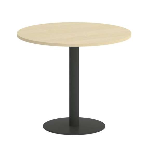 First Стол круглый KSPRG-1 Клен/Металл Антрацит 900*900*750