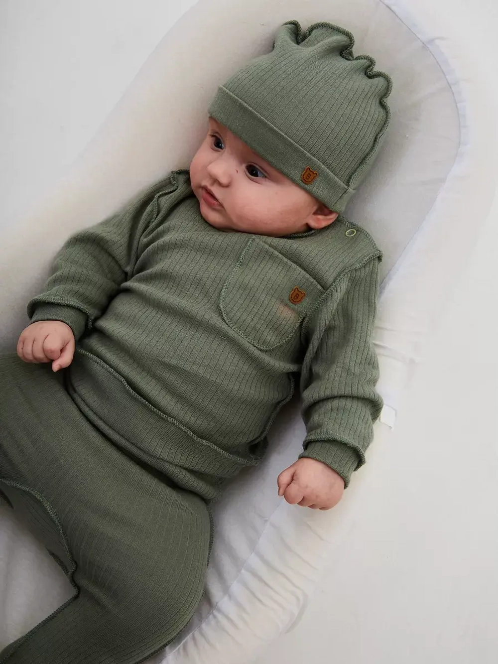 Костюм для новорожденного швы наружу