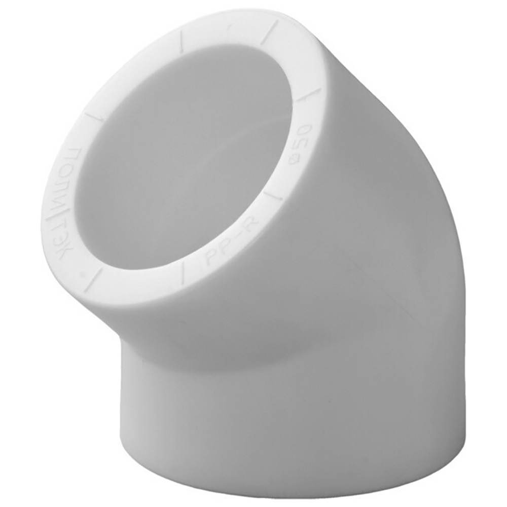 Угольник полипропиленовый PPRC 40х45гр.С, белый