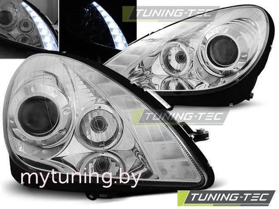 Передние фары chrome для Mercedes SLK R171