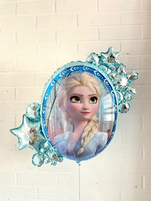 AN Шар Фигура /P38 Зеркало Холодное Сердце II 30"/76CM W X 26"/66CM H Эльза (БГ-37)