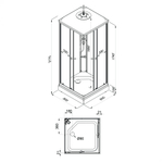 Душевая Кабина Вельвет-К 80*80 А