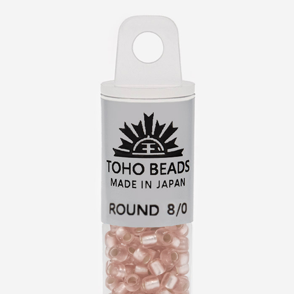 Японский бисер TOHO Round 8/0 (№31F), с внутренним серебрением, прозрачный матовый