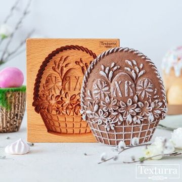 Пряничная форма Пасхальная корзинка с подснежниками