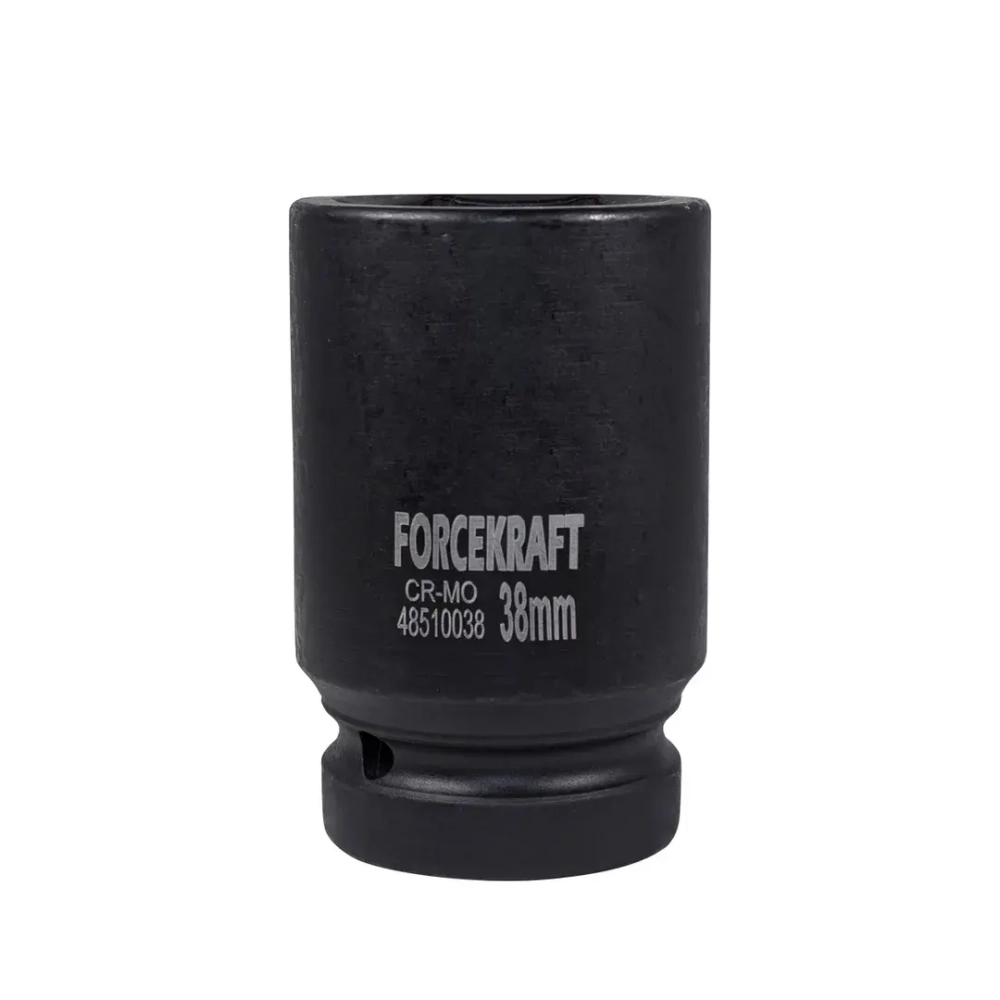 Головка ударная глубокая 1'', 38мм (6гр.) FORCEKRAFT FK-48510038