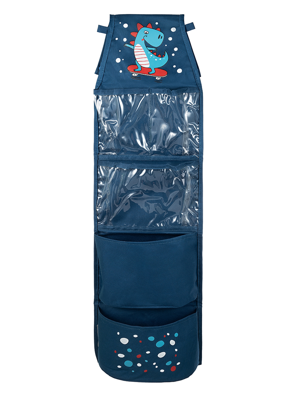 Кармашки для детского сада на резинке. Динозавр