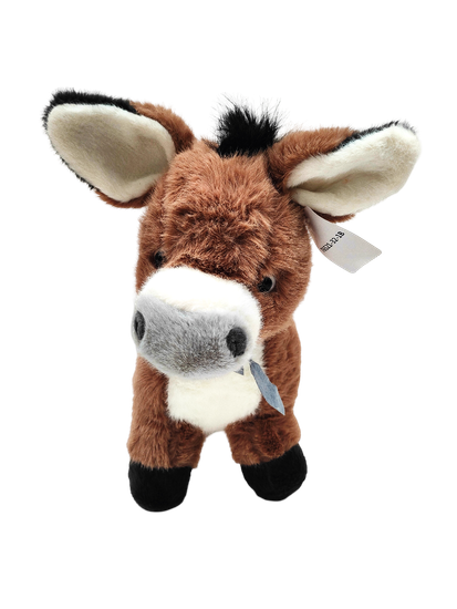 Мягкая игрушка Ослик серый 35х30см