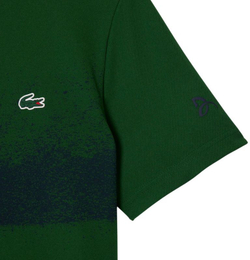 Мужская теннисная футболка Lacoste Tennis x Novak Djokovic - зеленый