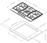 Варочная панель Kuppersberg FS 903 C Bronze