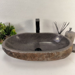 Раковина из речного камня RS-65155 64*36*15 0858