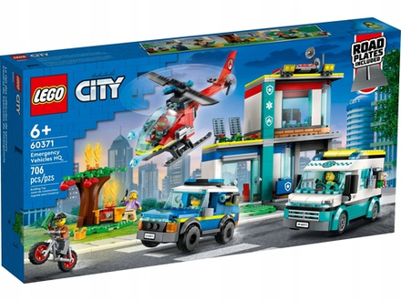 Конструктор LEGO City 60371 Парковка для машин скорой помощи